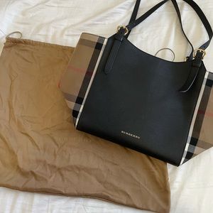 Women's Burberry Black Canterbury Tote/Shoulder Bag